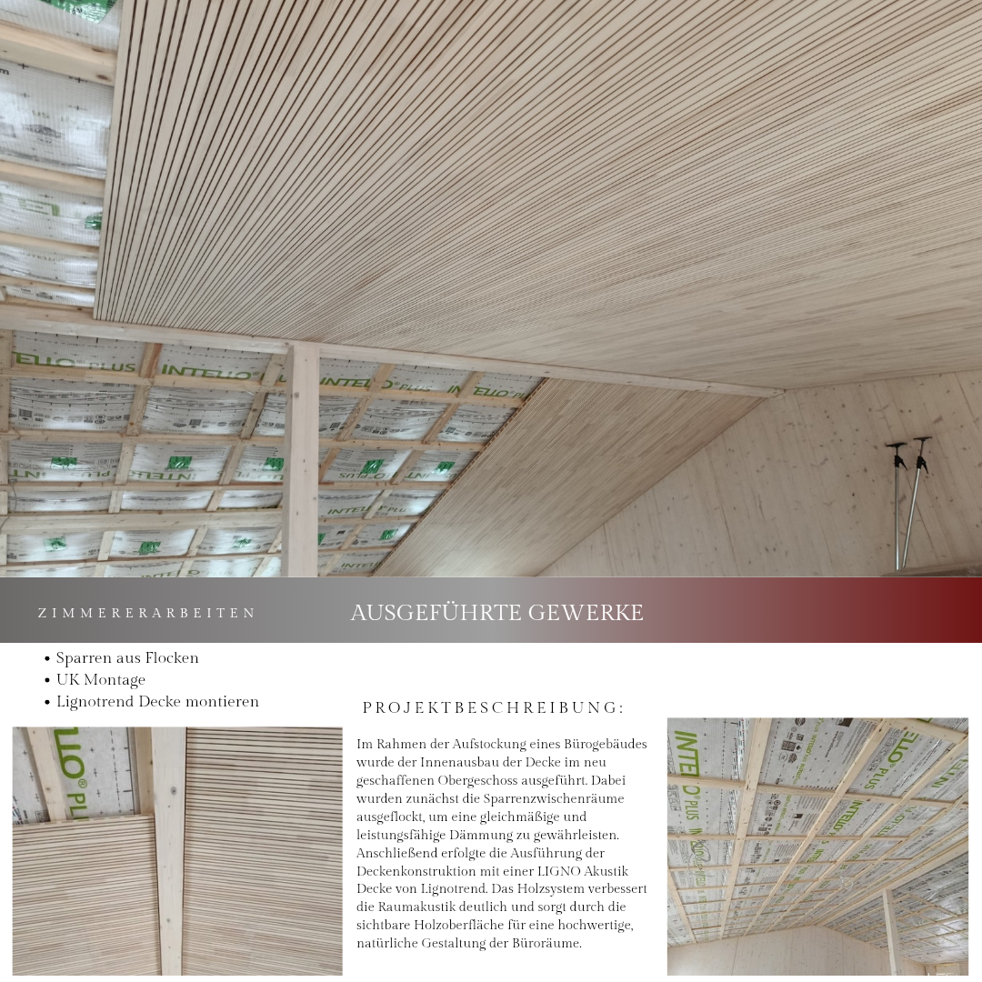 Deckenmontage Bürogebäude